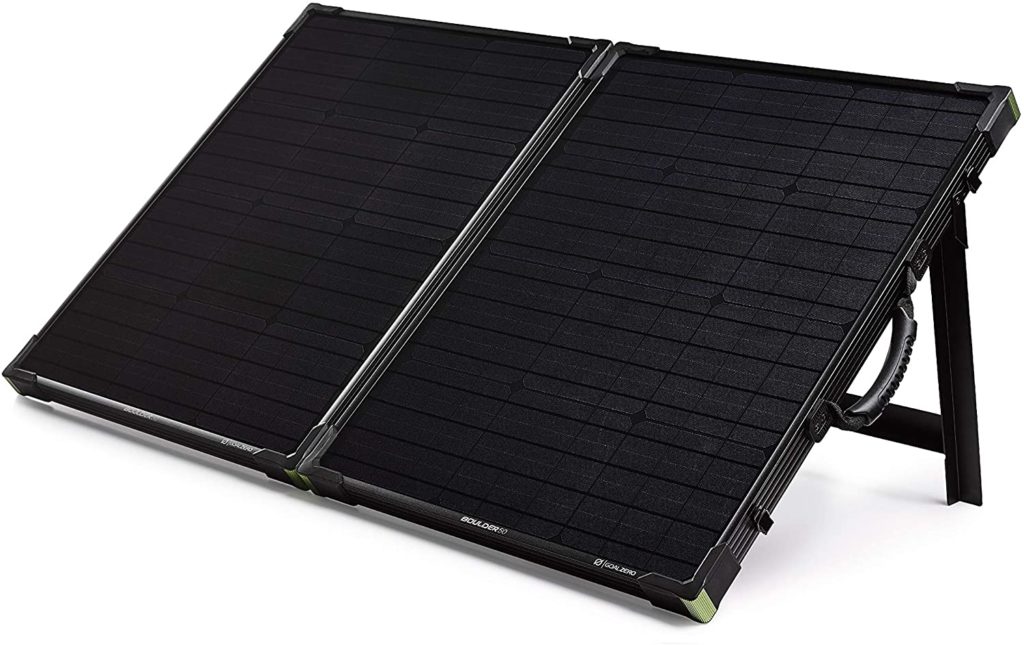 Goal Zero Boulder 100 Briefcase, 100W Solar Panel as Solar Charger